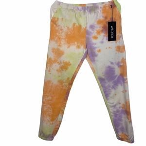 NWT Wildfox Sherbert Tie Dye Sweat Pants